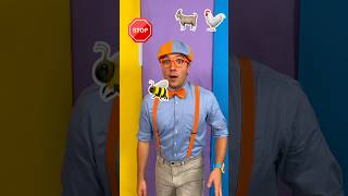 Guess the Animal 🛑🐐🐓 Blippis Emoji Challenge blippi shorts [upl. by Os]