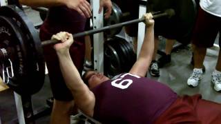 Linemen 205 lb Bench Press Reps 62210mp4 [upl. by Ferrell689]