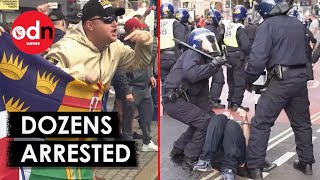 UK Riots Police Make Arrests After Weekend of Violent Disorder [upl. by Pogah674]