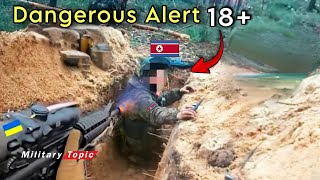 Horrible GoPro Moments Ukrainian Army Overran North Korean Soldier in Trench [upl. by Natfa]