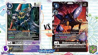 DIGIMON TCG Local match DarkKnightmon Black vs Diaboromon Black  OOPS [upl. by Naimed]