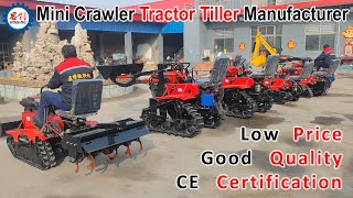 Advantages Of Rubber Tracked Micro Tractor Cultivator [upl. by Haidabo]