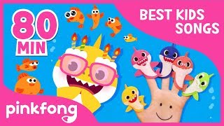 If Sharks Are Happy and more  Compilation  Baby Shark  Pinkfong Songs for Children [upl. by Nnaael]