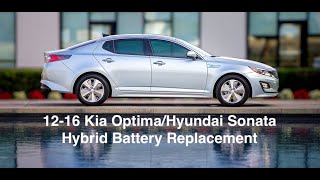 20122016 Kia Optima Hyundai Sonata Hybrid Battery Removal How To [upl. by Meade392]