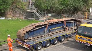 Second Garston bridge removal  crane set up [upl. by Ssidnak]