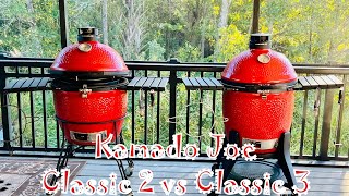 Kamado Joe Classic 2 vs Kamado Joe Classic 3  What is the Difference [upl. by Acirtap373]