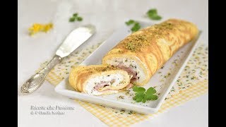 Rotolo di frittata con ricotta e mortadella  Ricette che Passione [upl. by Bumgardner759]