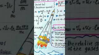 tsiolkovsky rocket equation class10 physics [upl. by Eivol]