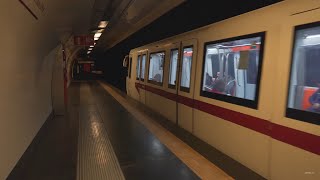 Italy Rome Metro ride from Termini to Manzoni [upl. by Treborsemaj392]