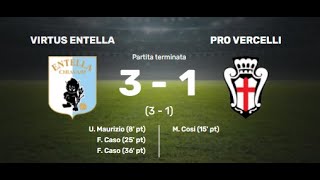 14102023  3° Giornata  Serie C U16  VIRTUS ENTELLA 3 vs Pro Vercelli 1  Mallamace 2008 [upl. by Mathian]