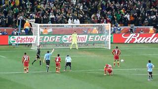 Ghana  Uruguay Asamoah Gyans missed last minute penalty [upl. by Kerns]