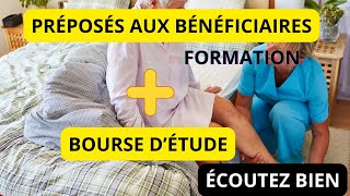 PRÉPOSÉ AUX BÉNÉFICIAIRES  FORMATION  BOURSE DÉTUDES [upl. by Maegan]