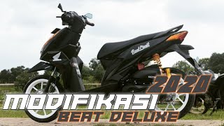 Modifikasi motor beat deluxe 2020simple konsep tapi keren [upl. by Hardunn]