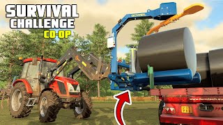 WE SPENT ALL OF OUR MONEY ON THIS  Survival Challenge COOP  FS22  Episode 11 [upl. by Pearce534]