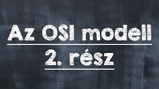 Az OSI modell 2 rész [upl. by Neerroc]