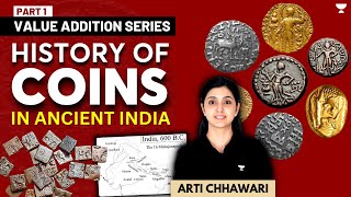 Art amp Culture Ancient India Literature  Coins as Literary Source  PART 1  UPSC  Arti Chhawari [upl. by Ettenna789]