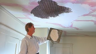 Repair a lath and plaster ceiling [upl. by Lletnahs]