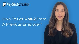 How To Get A W2 From A Previous Employer [upl. by Eedrahs238]