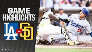 Dodgers vs Padres Game Highlights 73124  MLB Highlights [upl. by Lucia]