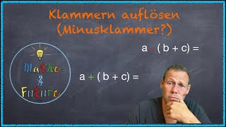 Klammern auflösen Minusklammer [upl. by Akiemaj]