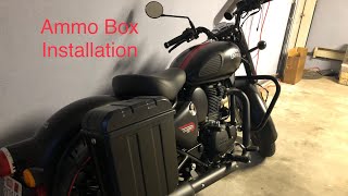 2023 Royal Enfield Classic 350 Pannier Installation [upl. by Rorke]