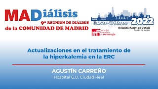 MADiálisis 2022  Actualizaciones en el tratamiento dela hiperkalemia en la ERC [upl. by Noiroc]