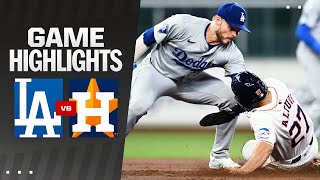 Dodgers vs Astros Game Highlights 72724  MLB Highlights [upl. by Aivatnwahs]