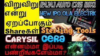 New IPO Ola Electric Bajaj Auto Share CNG Bike Man Infra Share Elecon Share Carysil Share Cera Share [upl. by Jodie191]