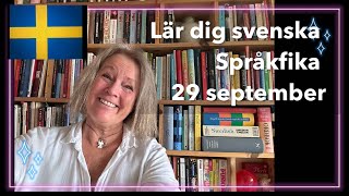 Språkfika 29 september  Lär dig svenska svenskamedmarie [upl. by Odessa]