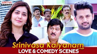 quotSrinivasa Kalyanamquot Movie Love amp Comedy Scenes  Nithiin Rashi Khanna Nandita  Aditya Movies [upl. by Lorilyn866]