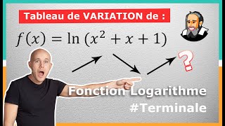 TABLEAU de VARIATION de lnx  Exercice Corrigé  Terminale [upl. by Arekahs]