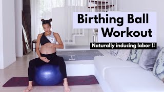 How to use a Birthing Ball to induce Labor – Best Birth Ball Exercises to speed up and induce labor [upl. by Ronoh]