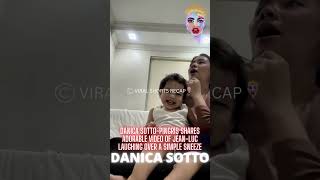 Danica SottoPingris shares adorable video of JeanLuc laughing over a simple sneeze [upl. by Jeaz]