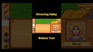 Divorcing Haley  Stardew Valley shorts stardewvalley [upl. by Peggie]