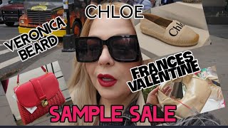 COME SHOPPING WITH ME AT CHLOE GIANVITO ROSSI FRANCES VALENTINE AND VERONICA BEARD SAMPLE SALES [upl. by Horgan941]