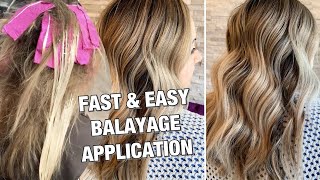 FAST amp EASY BALAYAGE  FAST FOILAYAGE PLACEMENT Foilayage On Dark Hair [upl. by Beffrey375]