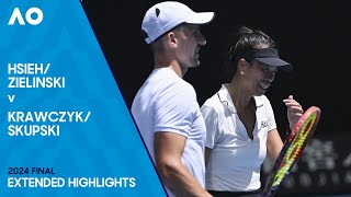 ZielinskiHsieh v SkupskiKrawczyk Extended Highlights  Australian Open 2024 Final [upl. by Norbie]