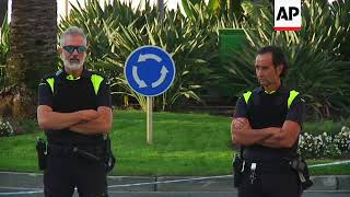 Residents react to Cambrils attack [upl. by Airrehs]