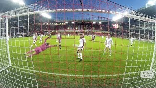 GoalCam Ched Evans strike against Walsall [upl. by Berkman643]