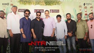 NTRNEEL Pooja Ceremony  NTR  Prashanth Neel  Ravi Basrur  Mythri Movie Makers  NTR Arts [upl. by Cila]