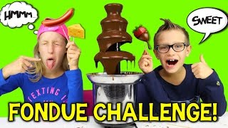 CHOCOLATE FONDUE CHALLENGE [upl. by Letsyrk]