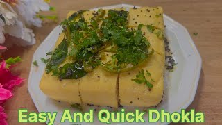 Easy And Quick Gujarati Famous Dhokla Recipe  Soft Spongy Dhokla Recipe  Breakfast Recipe [upl. by Comfort]