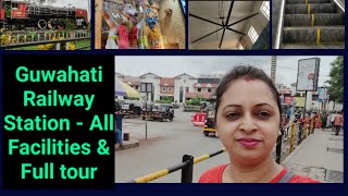 Guwahati Railway station  All Facilities amp Full tour  Travel vlog  Travelling  Travel vlogger [upl. by Parfitt]