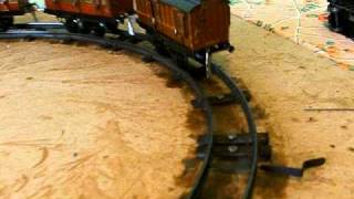 O GAUGE LIVE STEAM WINTERINGHAM LOCO AND TRAIN HORNBY COACHES [upl. by Etnaik]