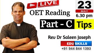 Edu Skills OET Reading OET made easy Reading Part  C Strategies amp Tips [upl. by Asiret]