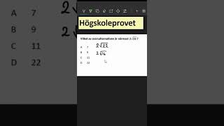 Högskoleprovet matematik studera högskoleprovet tips tricks utbildning skola enkelt matte [upl. by Aserej194]