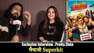 EXCLUSIVE INTERVIEW  Preity Zinta About Her Comeback Movie  Bhaiaji Superhit  23 Nov 2018 [upl. by Annaillil461]