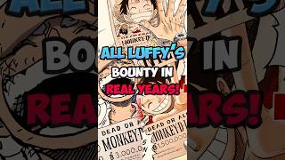 Luffys first bounty was 25 years ago animeshorts anime onepiece [upl. by Katharina588]