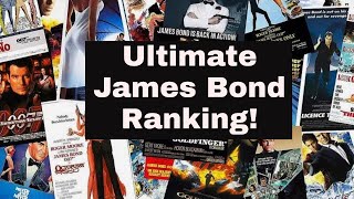 ULTIMATE JAMES BOND MOVIE RANKING  007 From 1962  2024  1080p HD [upl. by Rehptosirhc911]