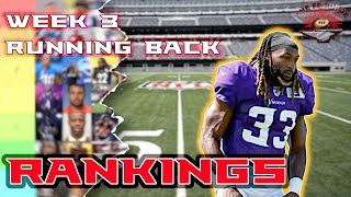 Week 3 RB Rankings Fade em Love em  Lineup Decisions  2024 Fantasy Football [upl. by Lednek]